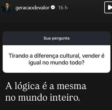 Tirando a diferença cultural, vender é igual no mundo todo?