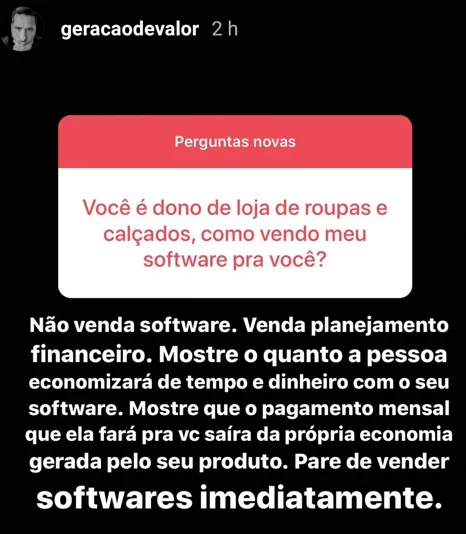 Você é dono de loja de roupas e calçados, como vendo meu software pra você?