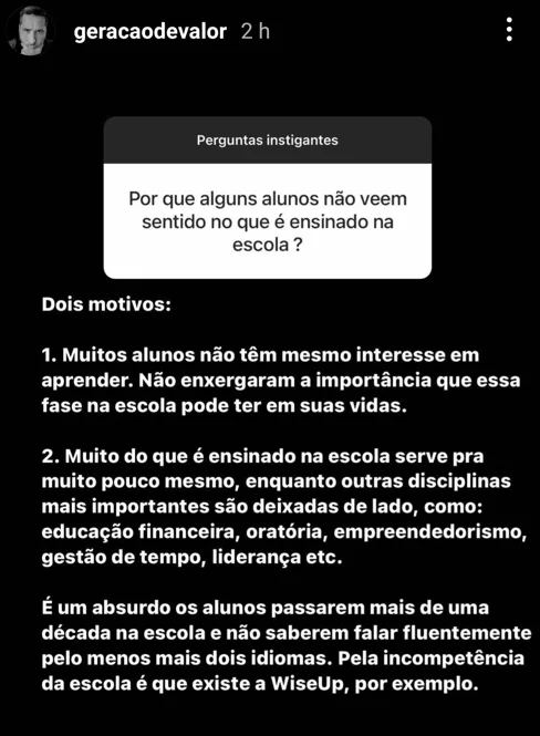 Por que alguns alunos não veem sentido no que é ensinado na escola?