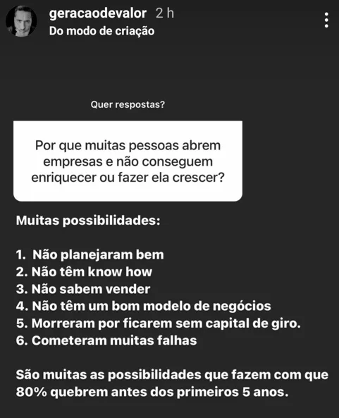Por que muitas pessoas abrem empresas e não conseguem enriquecer ou fazer ela crescer?