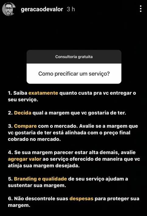 Como precificar um serviço?