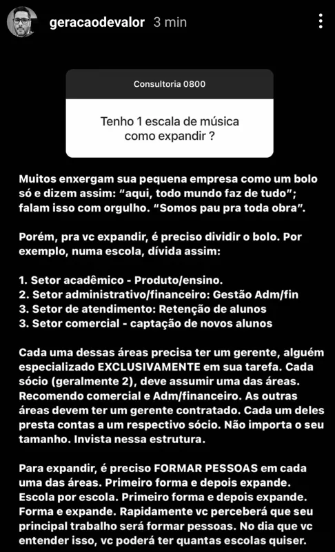 Tenho 1 escala de musica como expandir ?