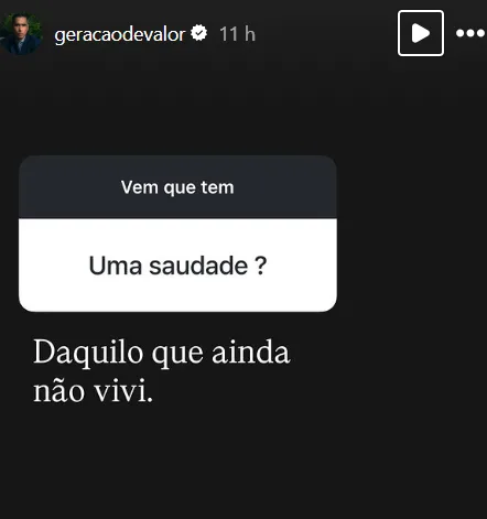Uma saudade ?