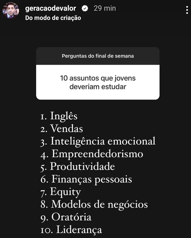 10 assuntos que jovens deveriam estudar