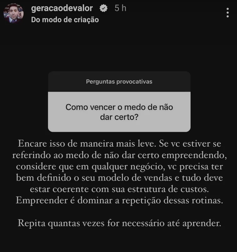 Como vencer o medo de não dar certo?