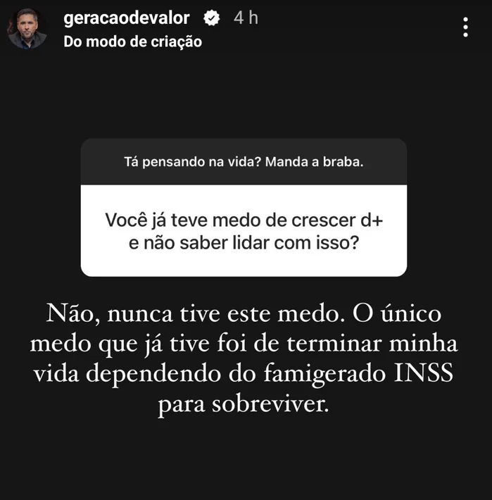 Vocé ja teve medo de crescer d+ e não saber lidar com isso?