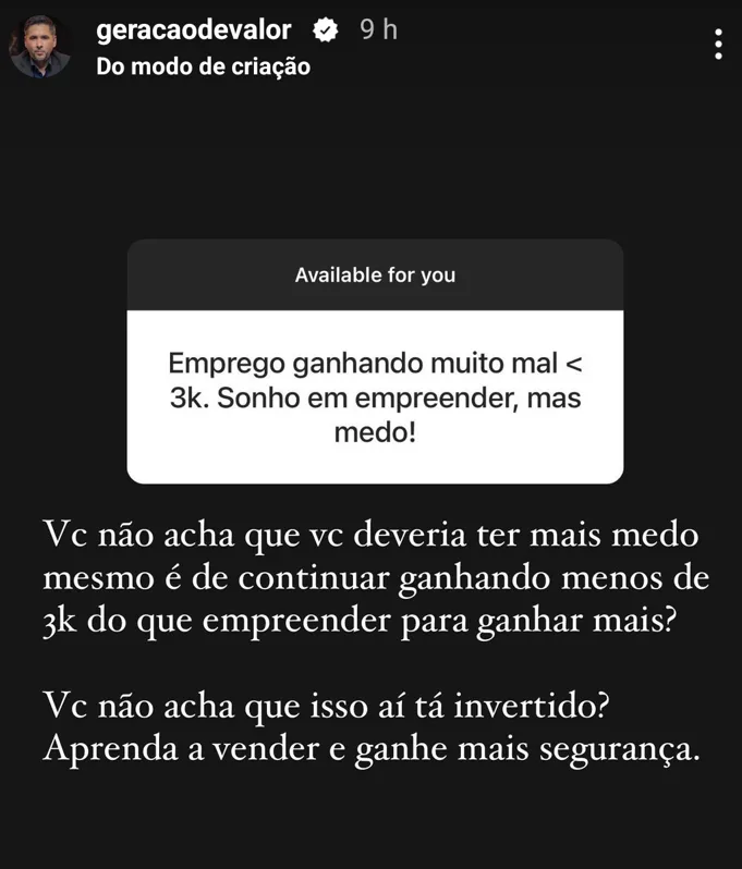 Emprego ganhando muito mal < 3k. Sonho em empreender, mas medo!