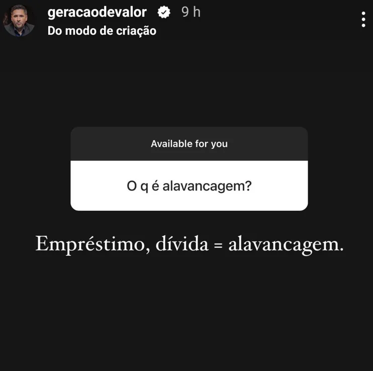 O q é alavancagem?