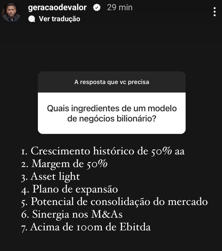 Quais ingredientes de um modelo de negócios bilionário?