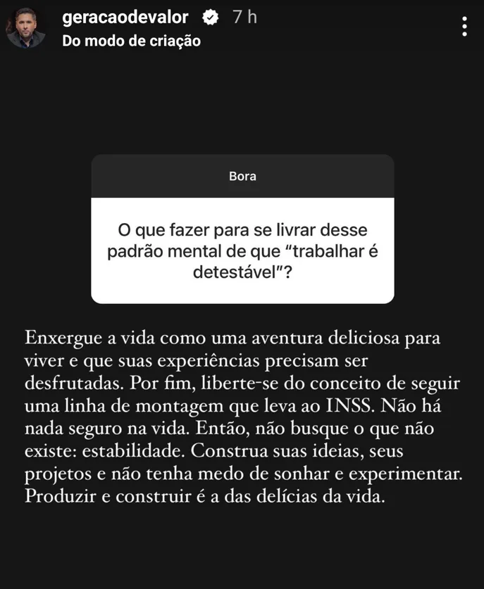 O que fazer para se livrar desse padrão mental de que “trabalhar é detestável"?