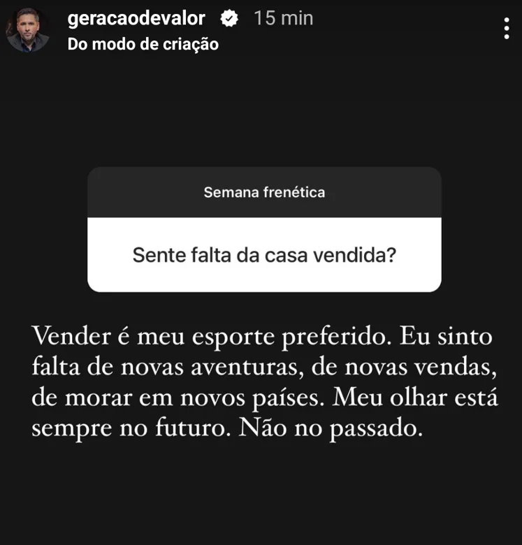 Sente falta da casa vendida?