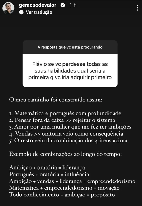 Flávio se vc perdesse todas as suas habilidades qual seria a primeira q vc iria adquirir primeiro