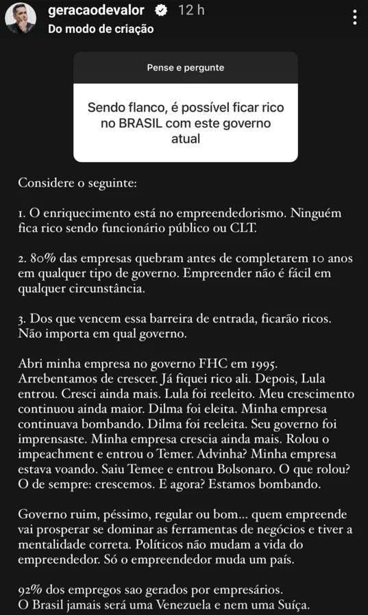 Sendo franco, é possível ficar rico no BRASIL com este governo atual