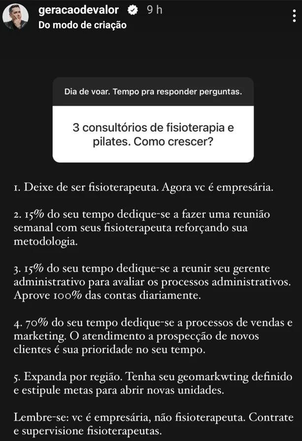 3 consultórios de fisioterapia e pilates. Como crescer?