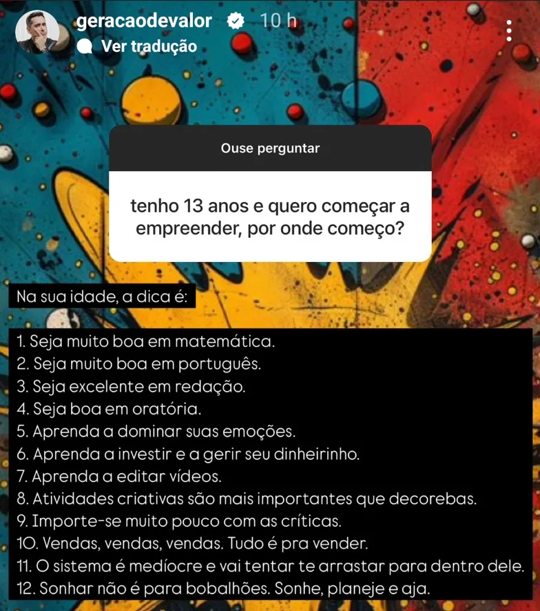 tenho 13 anos e quero começar a empreender, por onde começo?