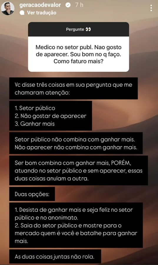 Medico no setor publ. Nao gosto de aparecer. Sou bom no q faço. Como faturo mais?