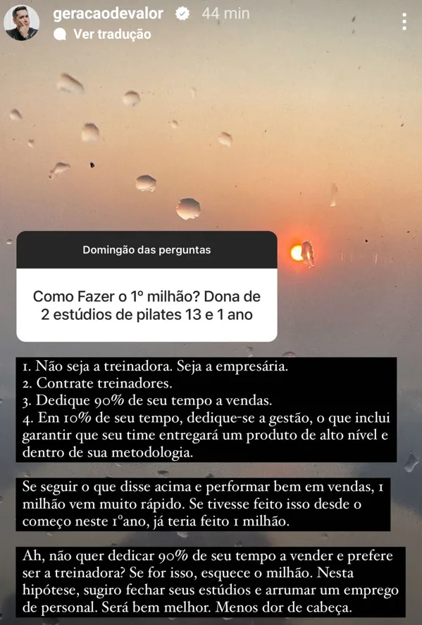 Como Fazer o 1º milhão? Dona de 2 estúdios de pilates 13 e 1 ano
