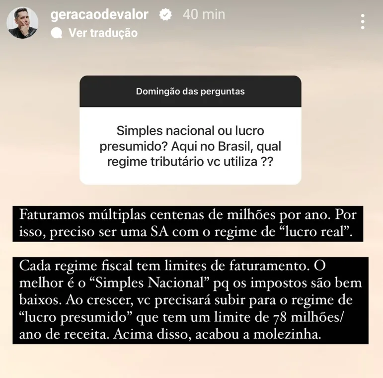 Simples nacional ou lucro presumido? Aqui no Brasil, qual regime tributário vc utiliza ??