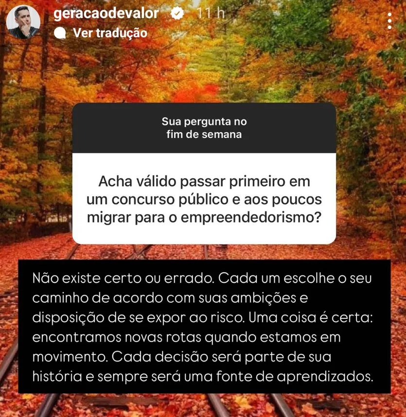 Acha válido passar primeiro em um concurso público e aos poucos migrar para o empreendedorismo?