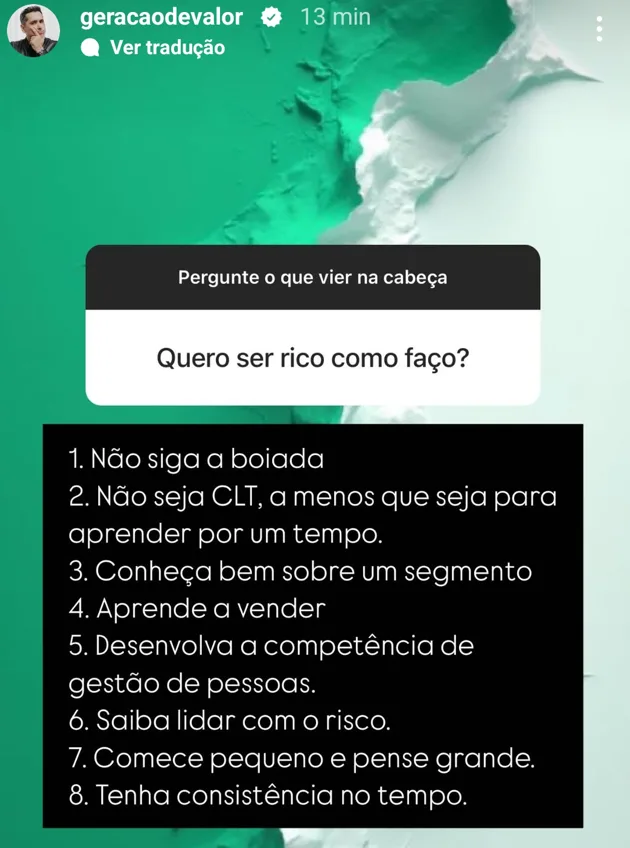 Quero ser rico como faço?
