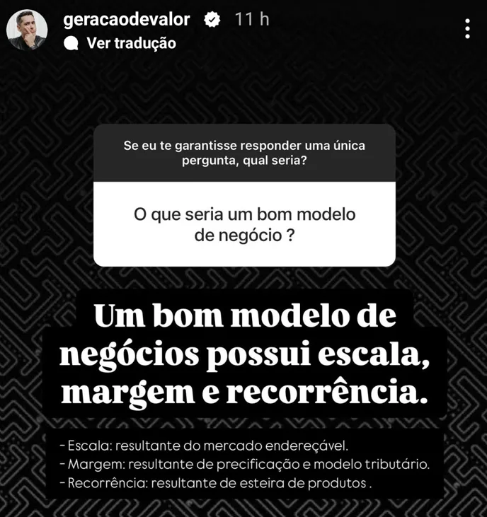O que seria um bom modelo de negócio ?