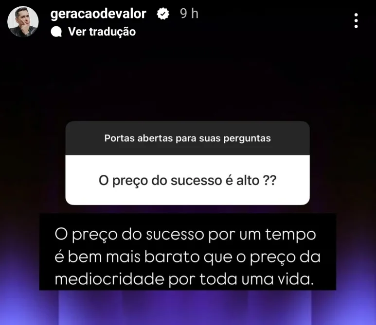 O preço do sucesso é alto ??