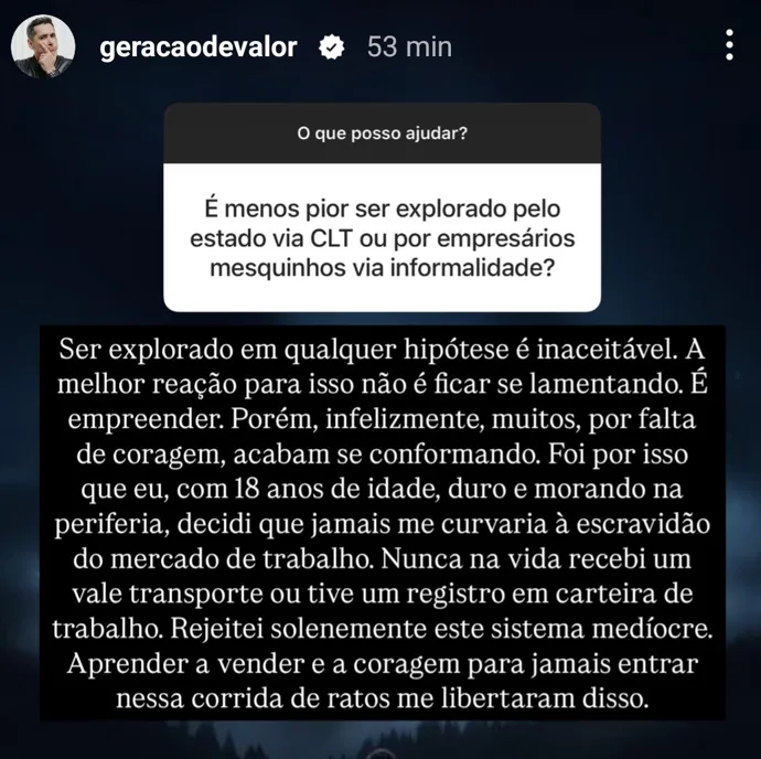 É menos pior ser explorado pelo estado via CLT ou por empresários mesquinhos via informalidade?