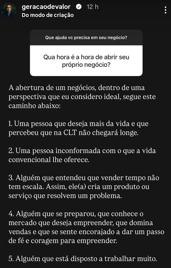 Qual hora é a hora de abrir seu próprio negócio?