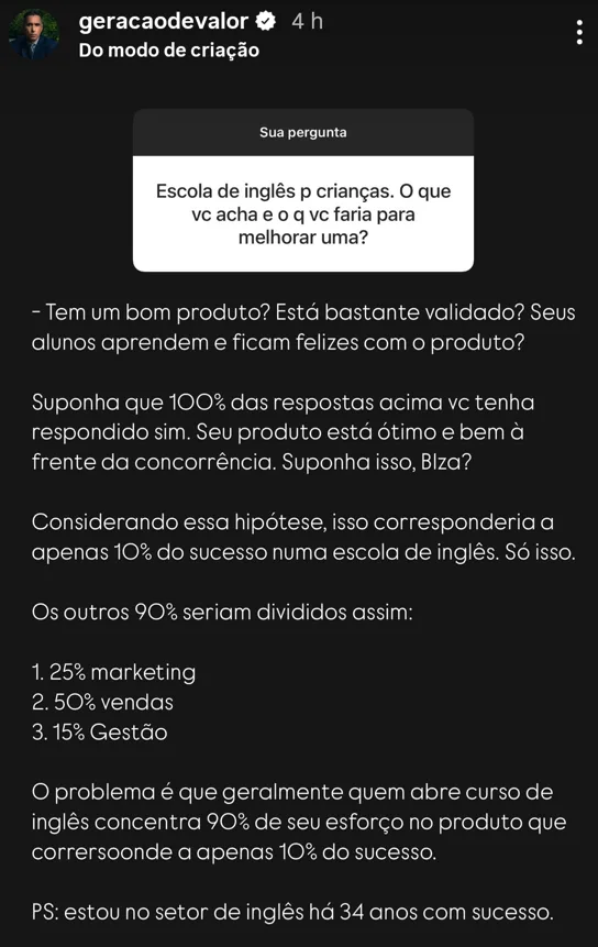 Escola de inglês p crianças. O que vc acha e o q vc faria para melhorar uma?