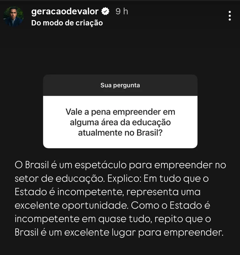 Vale a pena empreender em alguma área da educação atualmente no Brasil?