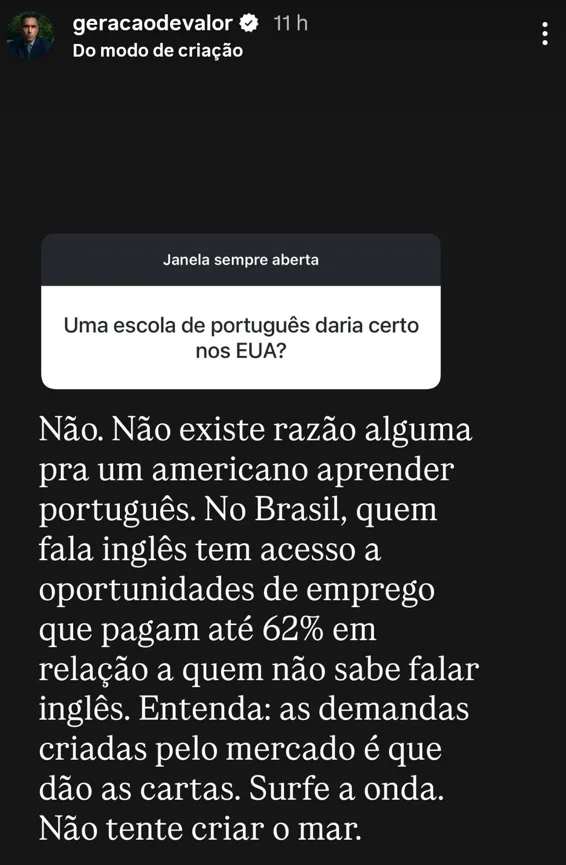 Uma escola de português daria certo nos EUA?