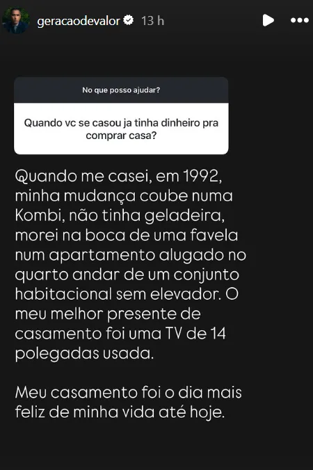 Quando vc se casou ja tinha dinheiro pra comprar casa?