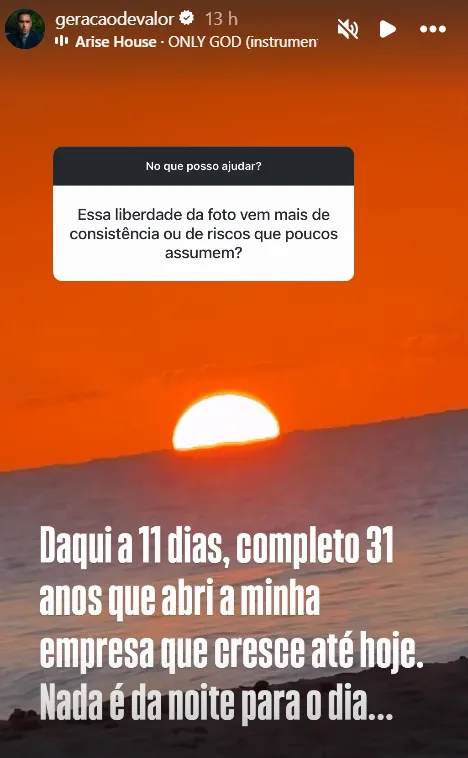Essa liberdade da foto vem mais de consistência ou de riscos que poucos assumem?