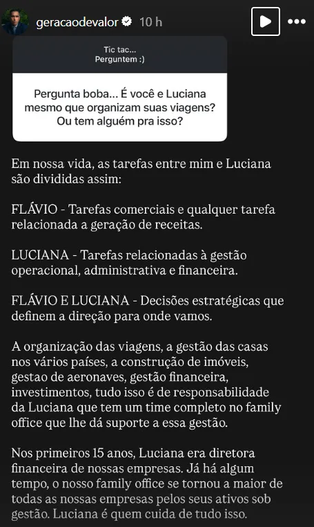 Pergunta boba... É você e Luciana mesmo que organizam suas viagens? Ou tem alguém pra isso?