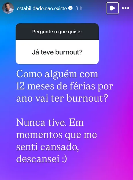 Já teve burnout?