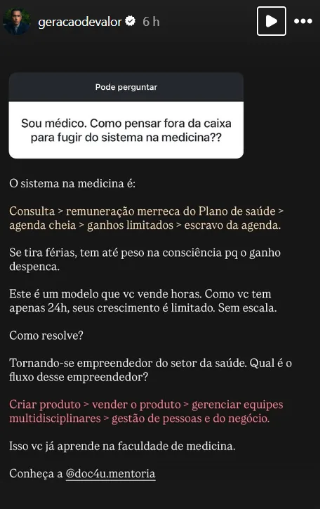Sou médico. Como pensar fora da caixa para fugir do sistema na medicina?