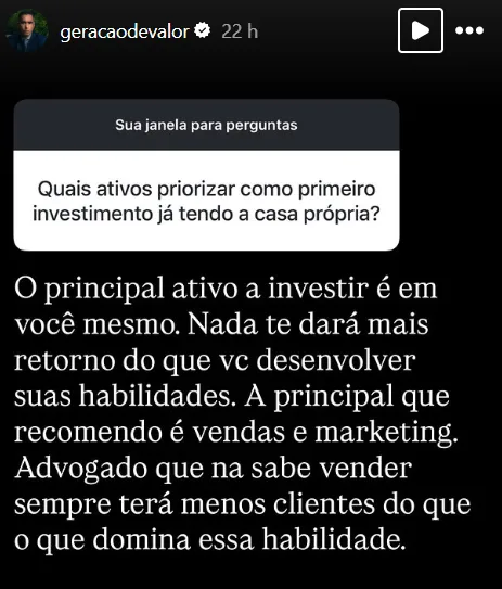 Quais ativos priorizar como primeiro investimento já tendo a casa própria?