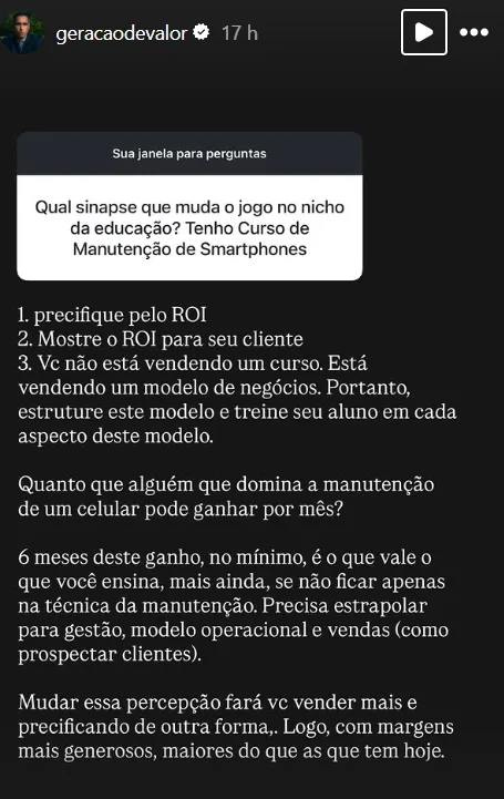 Qual sinapse que muda o jogo no nicho  da educação? Tenho Curso de  Manutenção de Smartphones