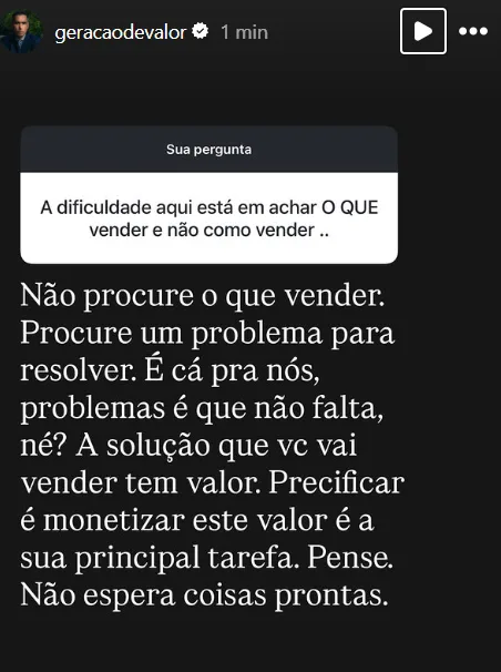 A dificuldade aqui está em achar O QUE vender e não como vender ..