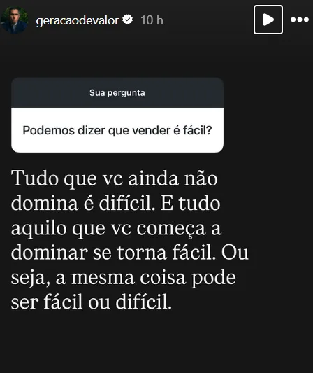 Podemos dizer que vender é fácil?