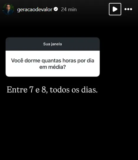 Você dorme quantas horas por dia em média?