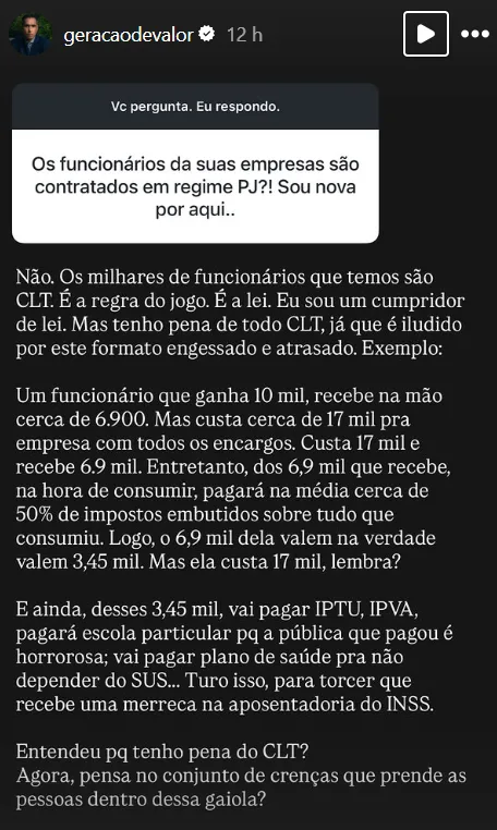 Os funcionários da suas empresas são contratados em regime PJ?! Sou nova por aqui..