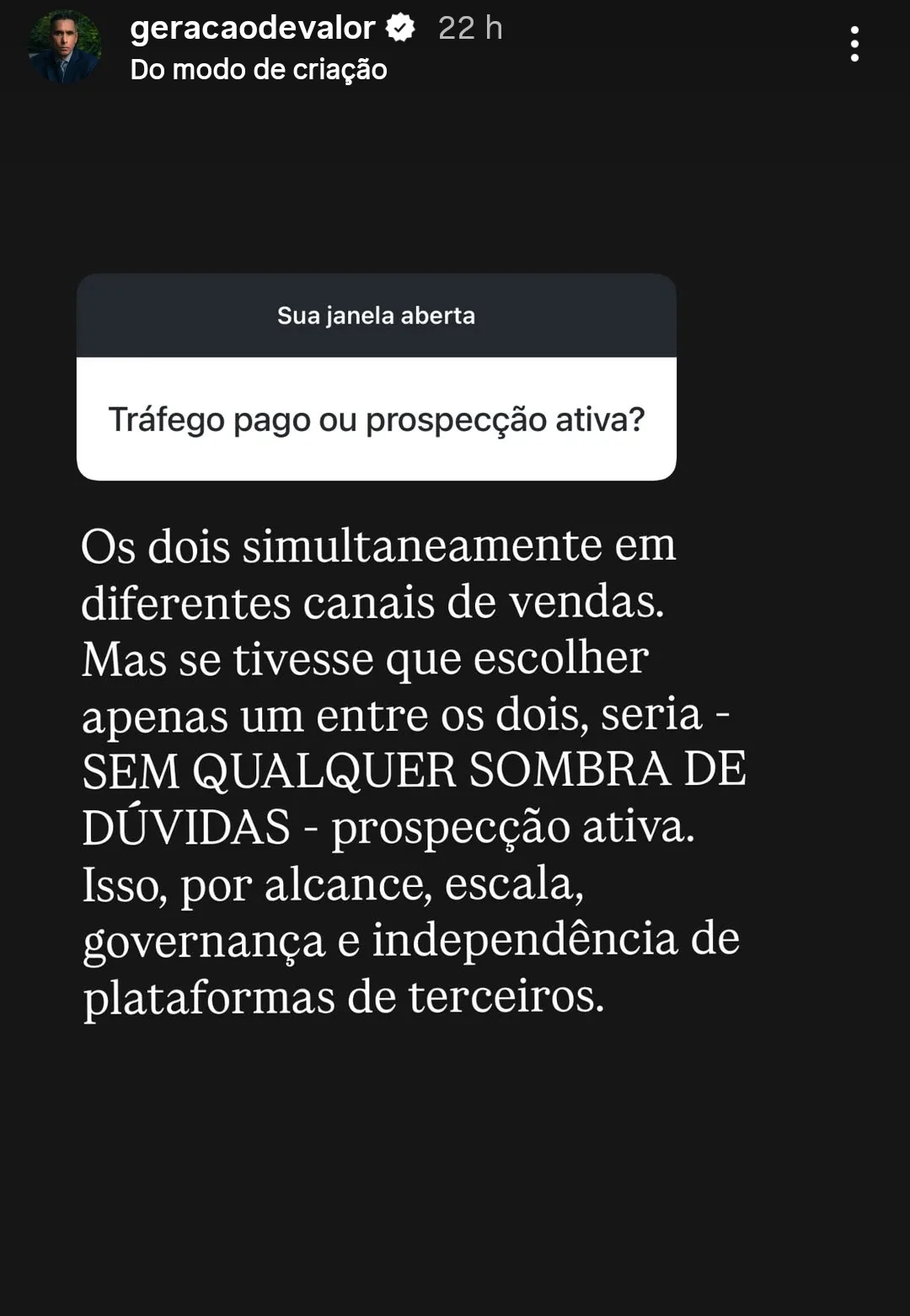 Tráfego pago ou prospecção ativa?