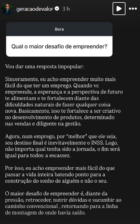 Qual o maior desafio de empreender?