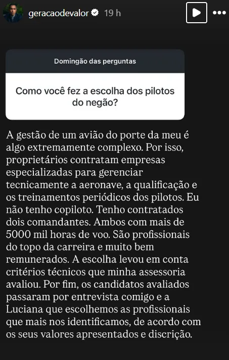 Como você fez a escolha dos pilotos do negão ?