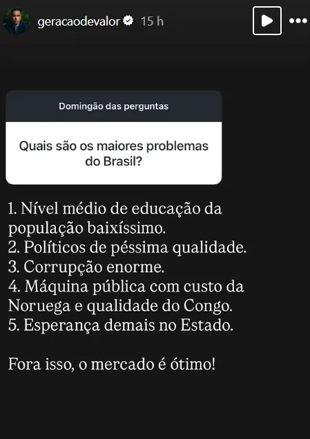 Quais são os maiores problemas do Brasil?