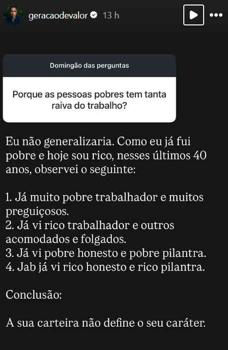 Porque as pessoas pobres tem tanta raiva do trabalho?