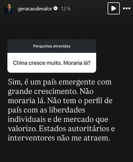 China cresce muito. Moraria lá?