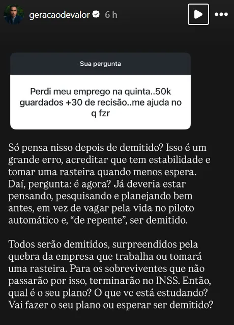 Perdi meu emprego na quinta..50k guardados +30 de recisão..me ajuda no q fazer