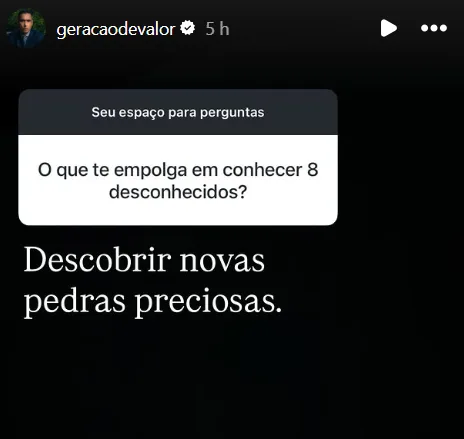 O que te empolga em conhecer 8 desconhecidos?
